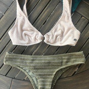 Billabong Textured Bikini Set